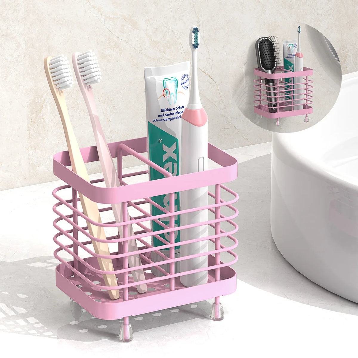 Stainless Steel Toothbrush Holder