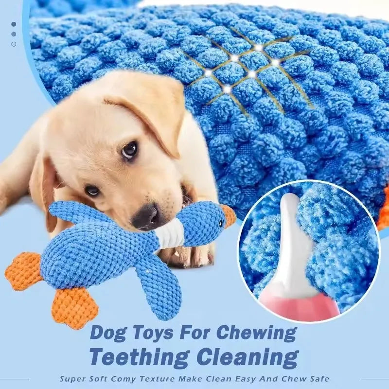CloudRest™ Durable Squeaky Plush Duck Dog Toy