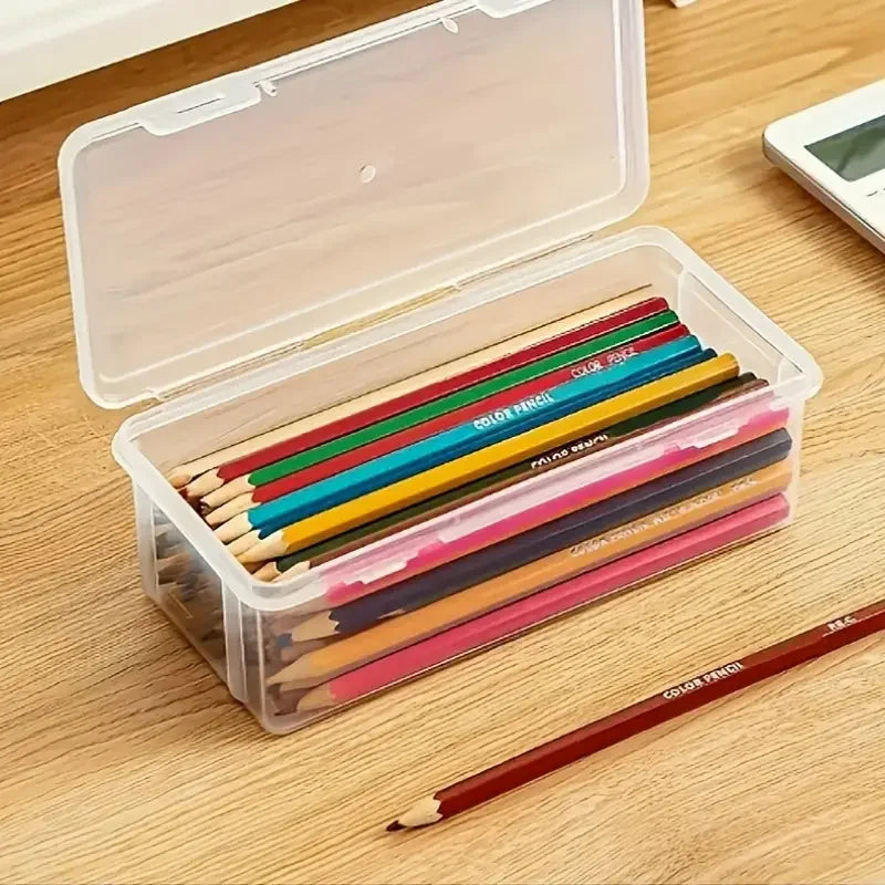 4-Pack Clear Storage Organizer Boxes