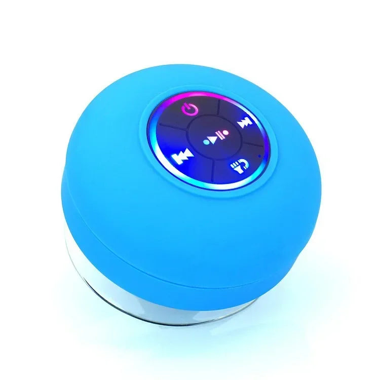 Bluetooth Shower Speaker Portable Wireless Mini Speaker with Suction Cup, IPX4 Waterproof, Built-in Mic – Perfect for Shower, Pool, Beach & Travel