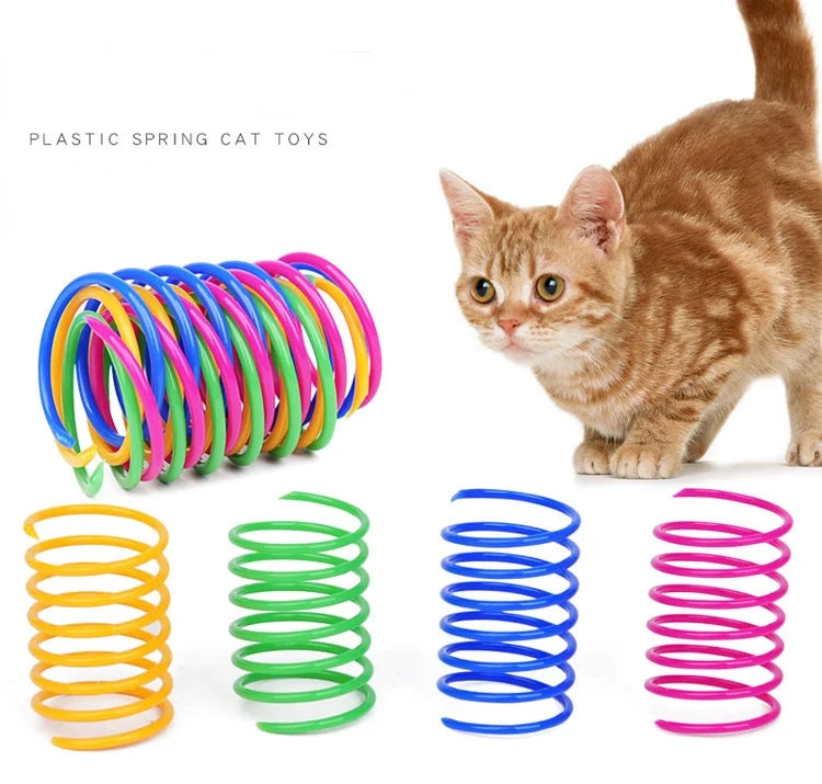 Interactive Cat Spring Toy Set (4–20 Pieces)