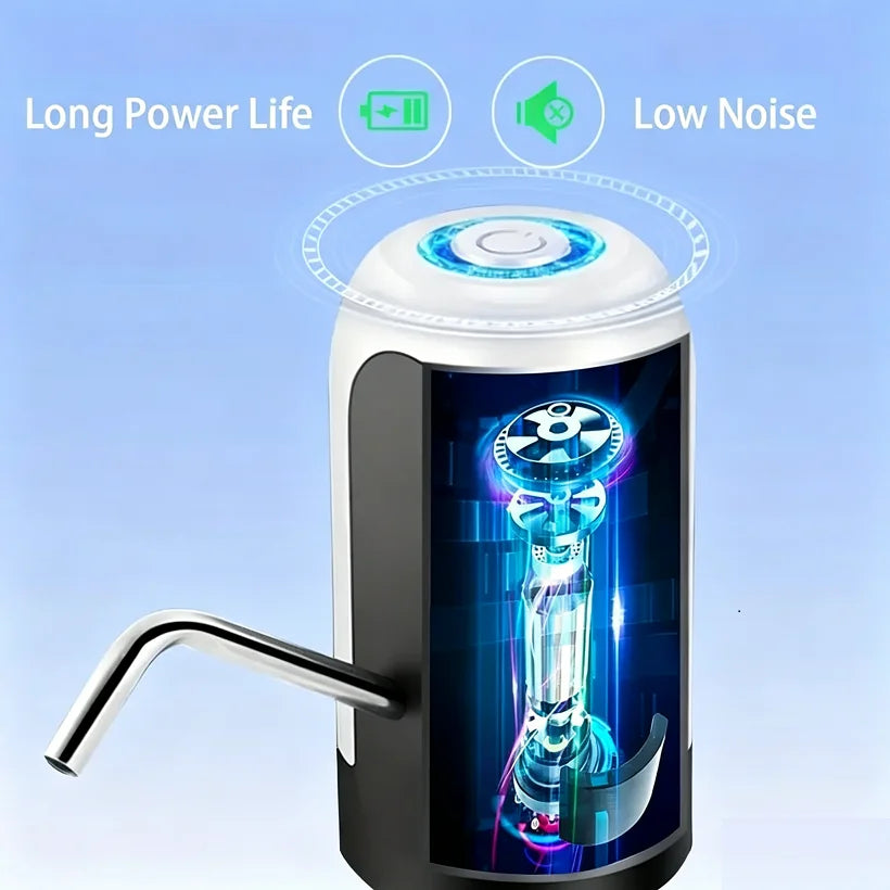 USB Rechargeable Electric Water Bottle Pump – Portable Automatic Drinking Water Dispenser for Camping & Home