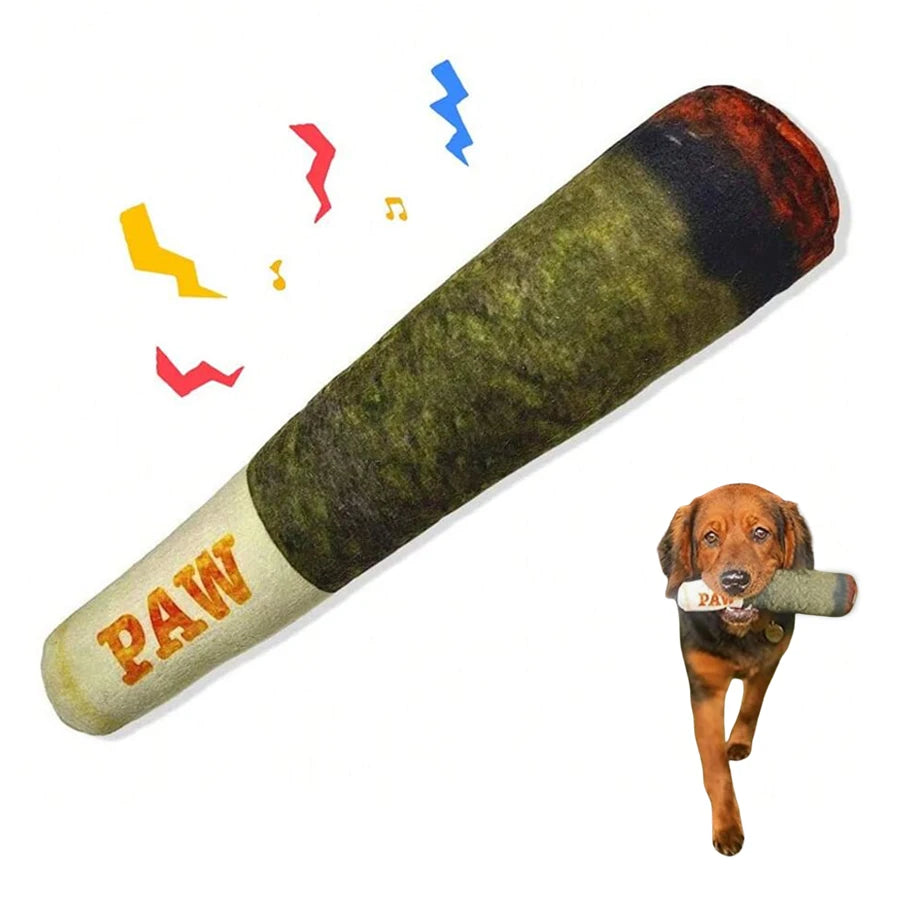 CloudRest™ Squeaky Cigar Plush Toy For Small & Medium Dogs