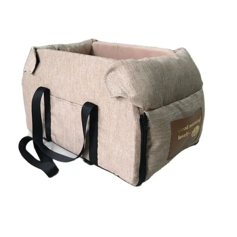 Luxury 2-in-1 Pet Car Seat & Travel Carrier – Portable Booster Seat for Small Dogs & Cats