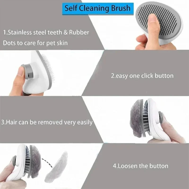 FurEase™ Self-Cleaning Pet Brush