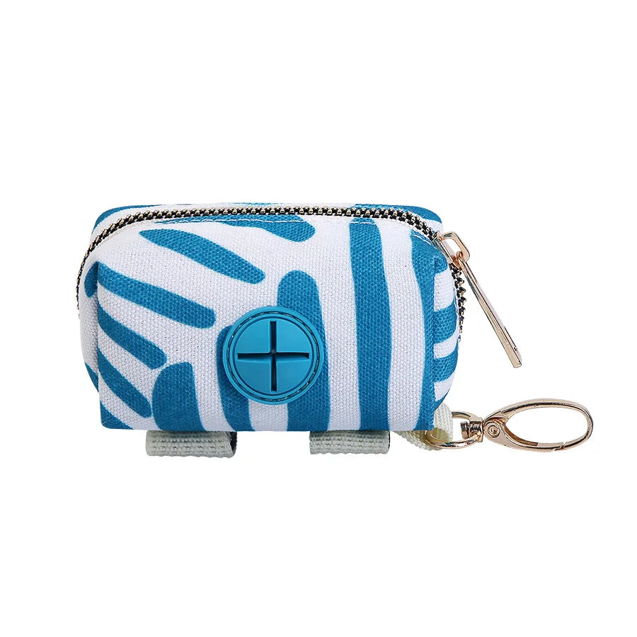 Premium Dog Poop Bag Holder with Leash Attachment