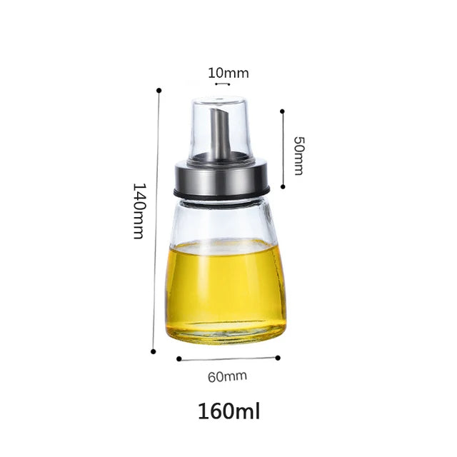 Glass Oil & Vinegar Dispenser Bottles – Leak-Proof Pourers for Cooking Oil, Sauce & Seasoning (Multiple Sizes)