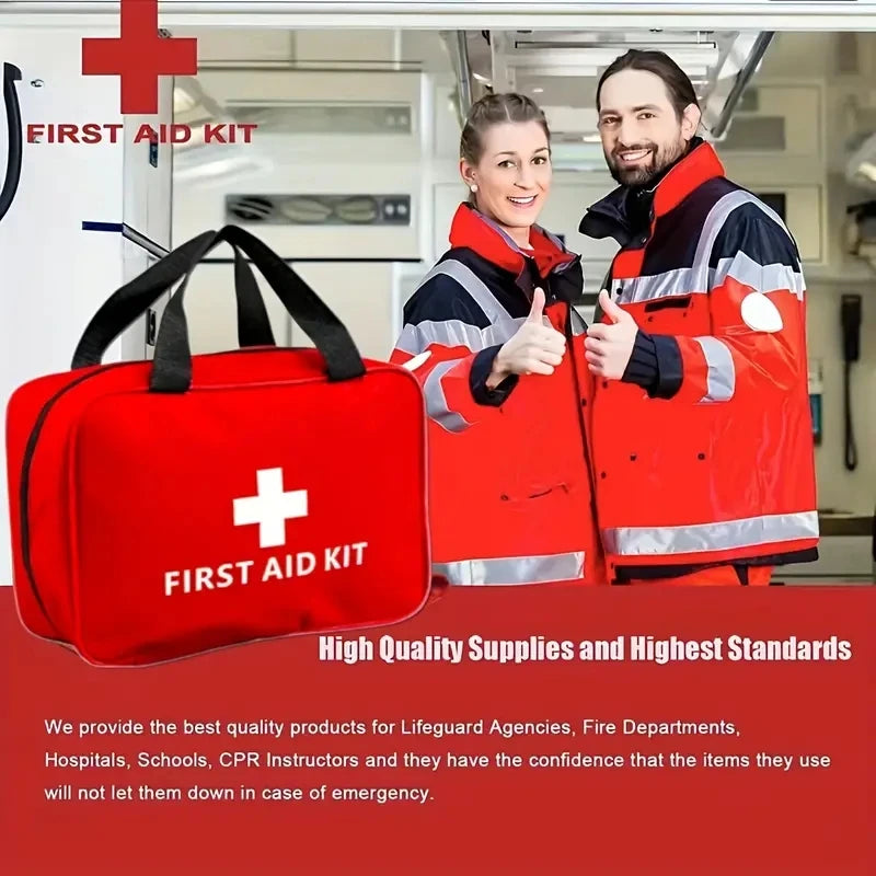 Compact Emergency First Aid Kit – Portable Medical Safety Kit for Car, Home, Travel & Outdoor Use