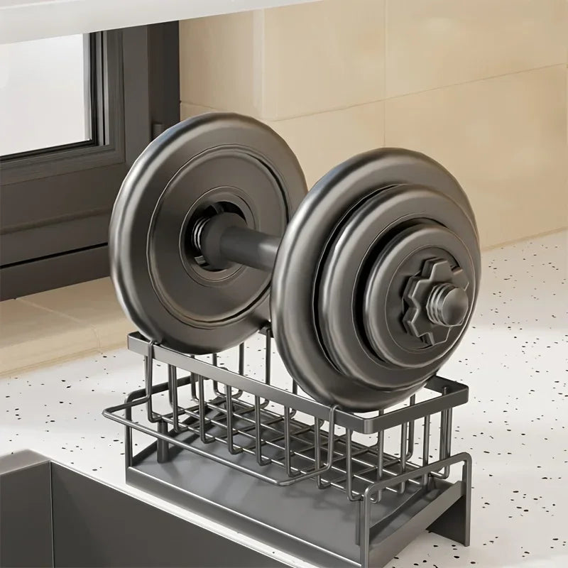 Drill-Free Sink Organizer | Sponge & Soap Holder Rack
