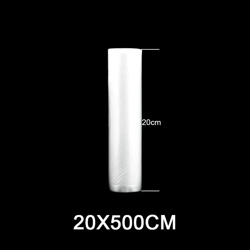 Vacuum Sealer Bags Rolls - Food Storage Packaging Bags for Sous Vide Meat Fruit Vegetable (12/15/20/25/28cm x 500cm)