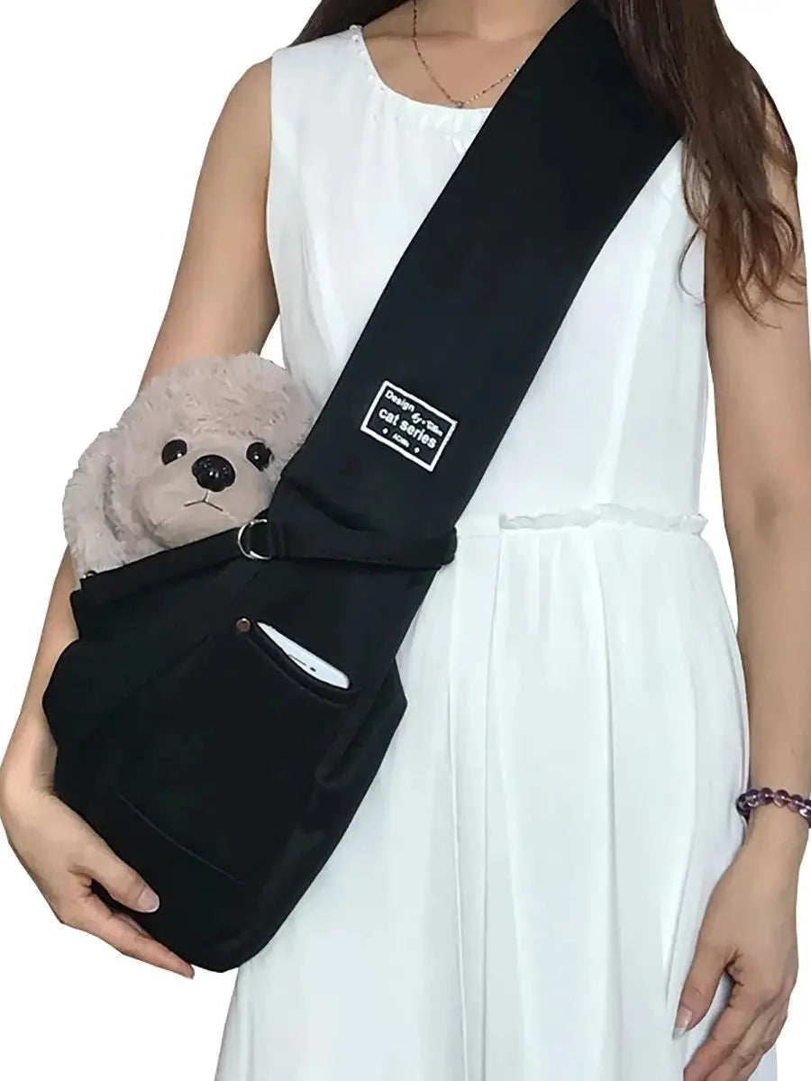 Luxury Pet Sling Carrier | Comfortable Shoulder Travel Bag for Small Dogs, Puppies & Cats
