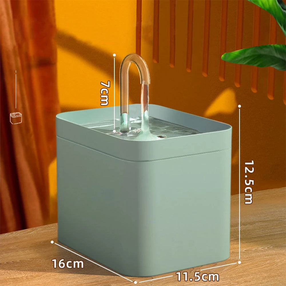 PureFlow™ Ultra-Quiet Pet Water Fountain - 1.5L Automatic Water Dispenser
