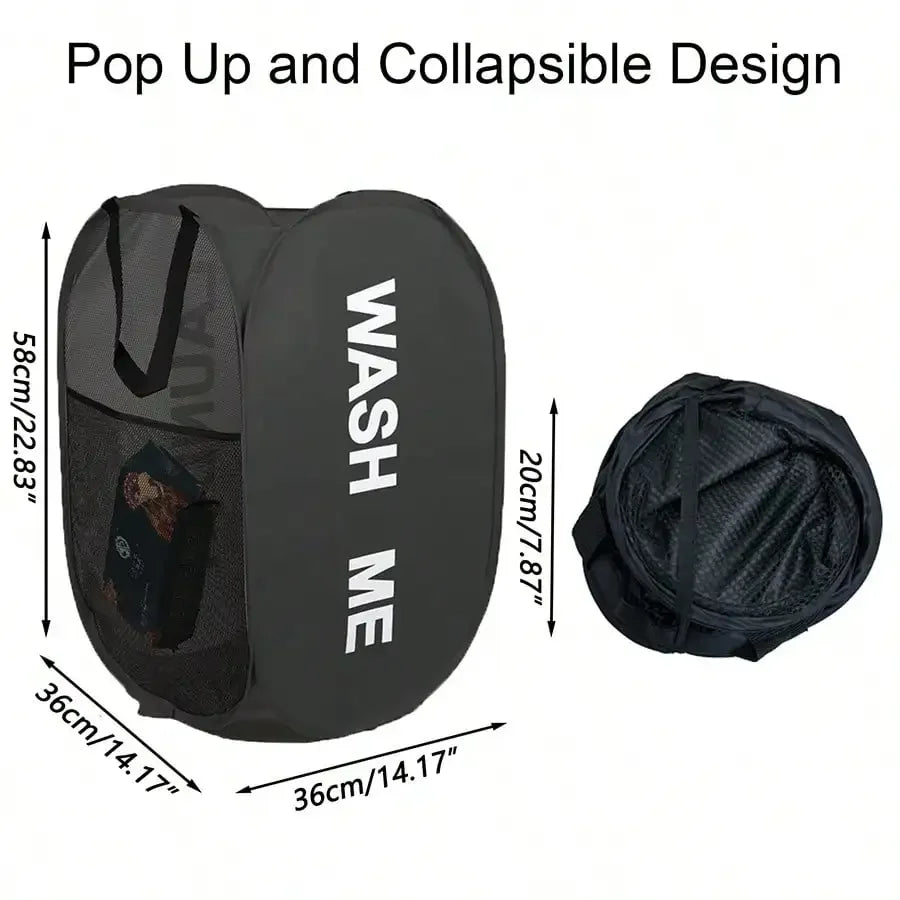 Collapsible Mesh Laundry Hamper