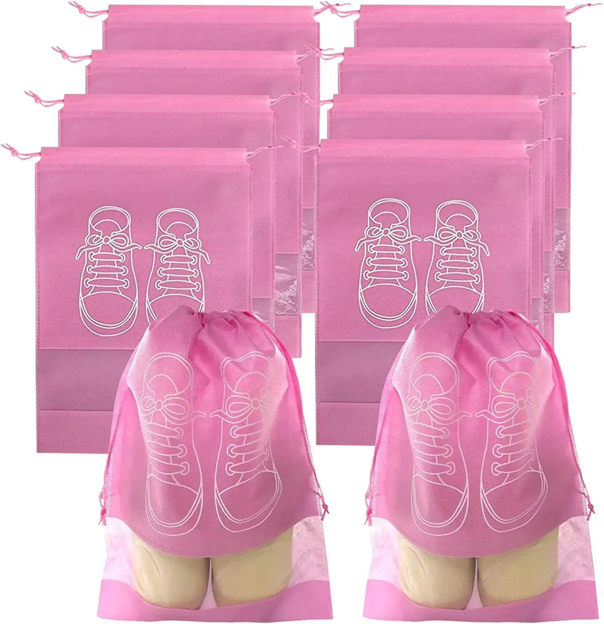 Travel Shoe Storage Bags (5/10 Pack)