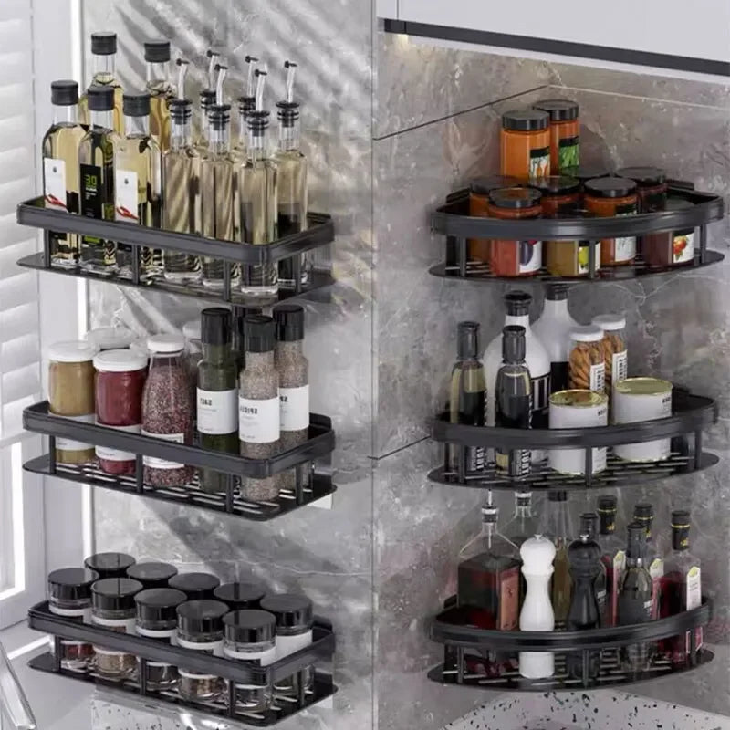 Bathroom No-Drill Corner Shower Shelf