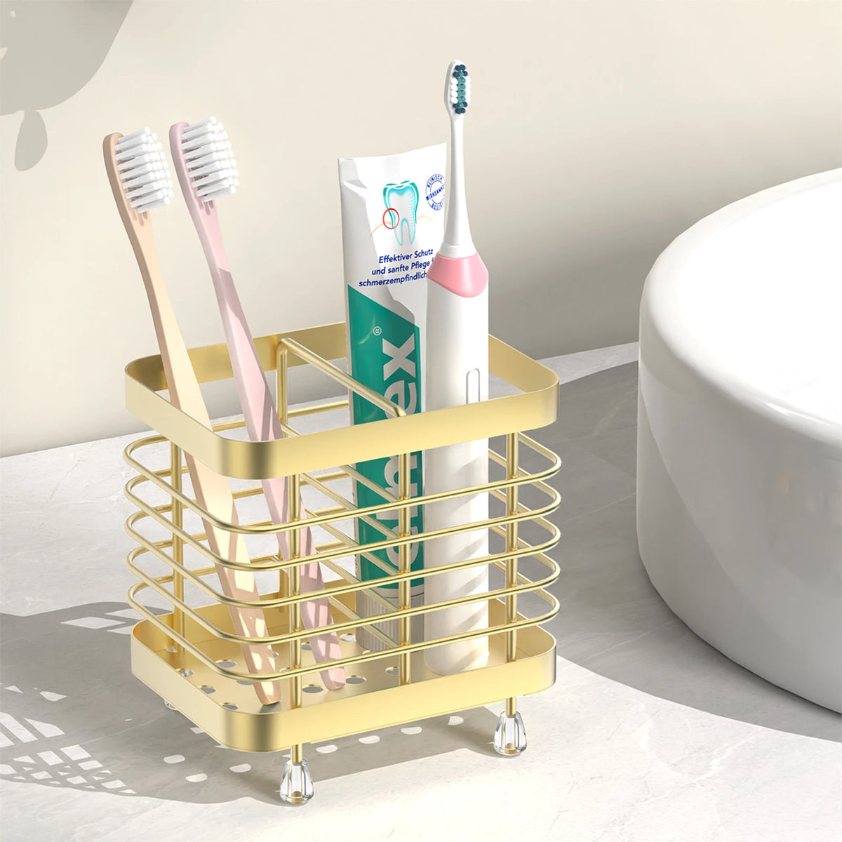 Stainless Steel Toothbrush Holder