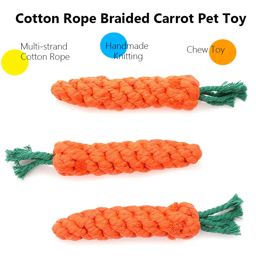 CloudRest™ Carrot Rope Chew Toy
