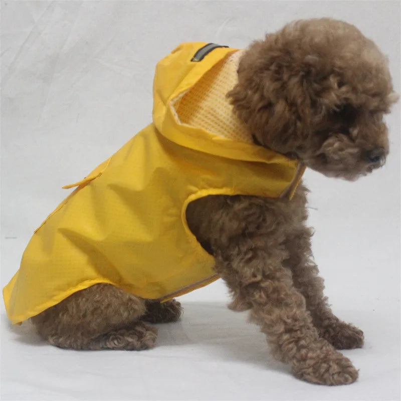RainShield™ Waterproof Dog Raincoat – Reflective Hooded Rain Jacket for Small, Medium & Large Dogs