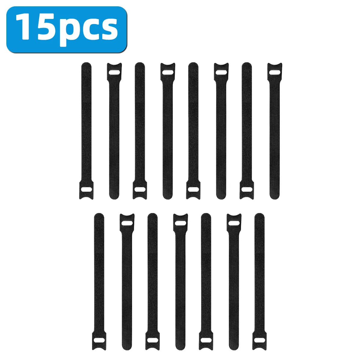 Premium Reusable Hook & Loop Cable Management Straps – Adjustable Cord Organizer Ties for Home, Office, Travel & Electronics (5, 10, 15 or 20 Pack)