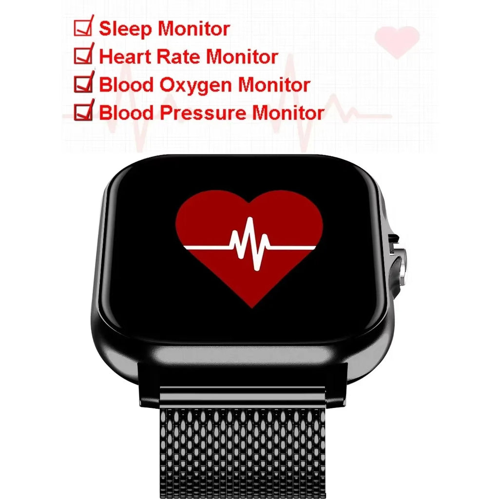 1.83" Waterproof Smart Watch for Men & Women – Bluetooth Call, Message Reply, Heart Rate & Sleep Monitor, Fitness Tracker with Pedometer for iPhone & Android