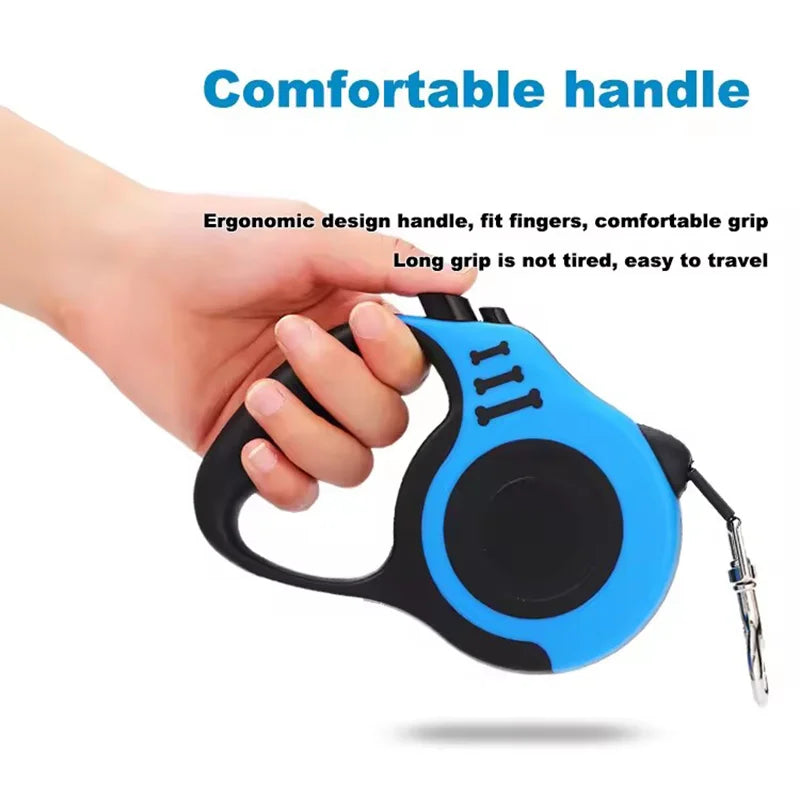 FlexWalk™ Retractable Dog Leash – 3M/5M Adjustable Lead