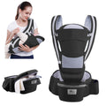 Ergonomic Baby Carrier with Hip Seat – 6-in-1 Front & Back Carrier