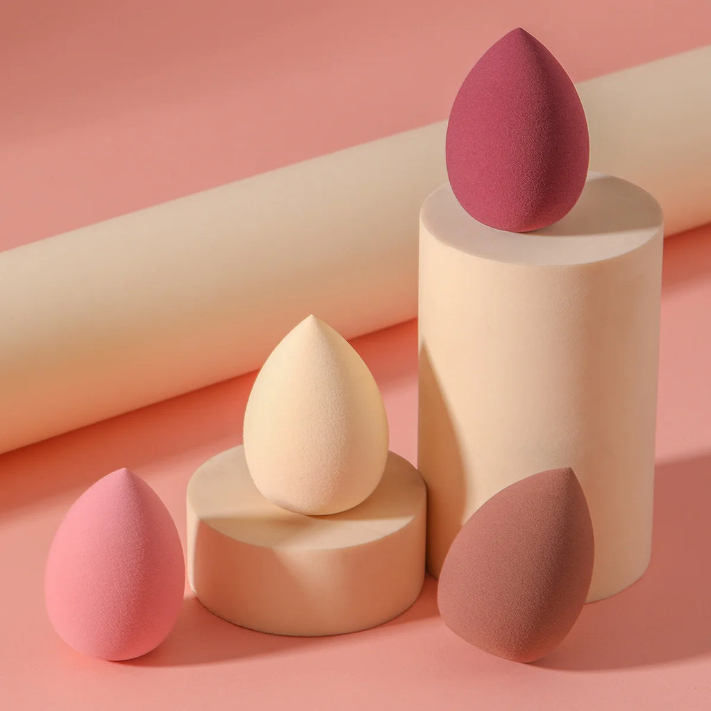 4 Pcs Beauty Egg Makeup Sponge Blenders Set – Soft Foundation Applicator, Beauty Sponges for Flawless Makeup