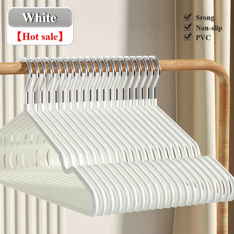 10-Pack Non-Slip Metal Clothes Hangers