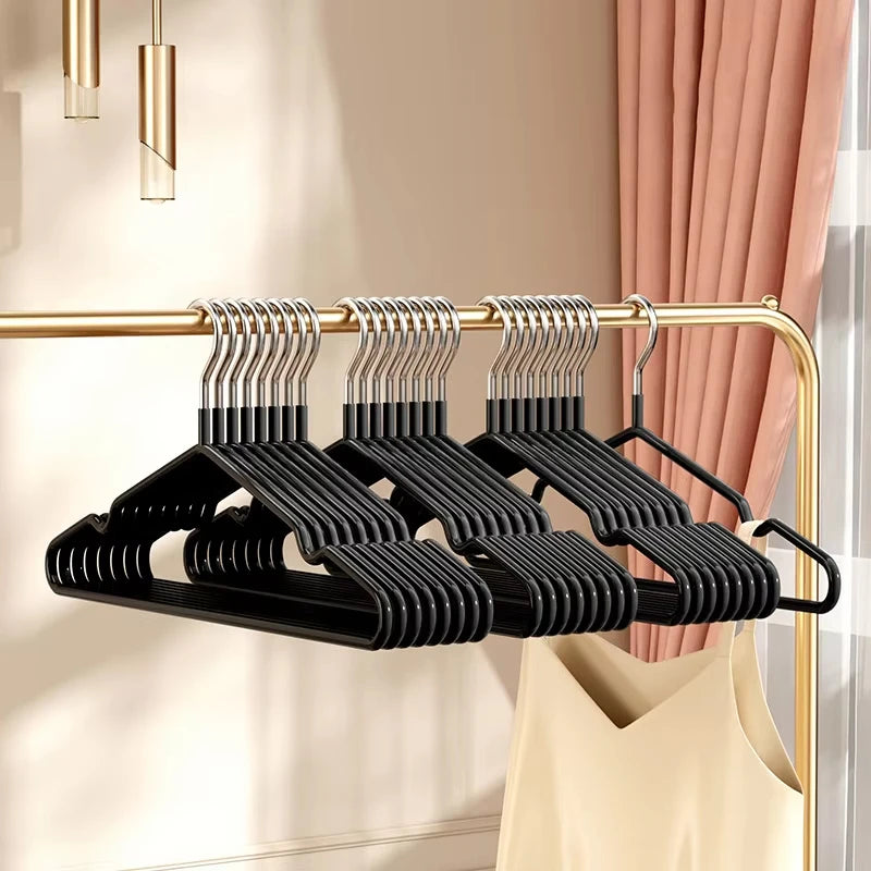 10-Pack Non-Slip Metal Clothes Hangers