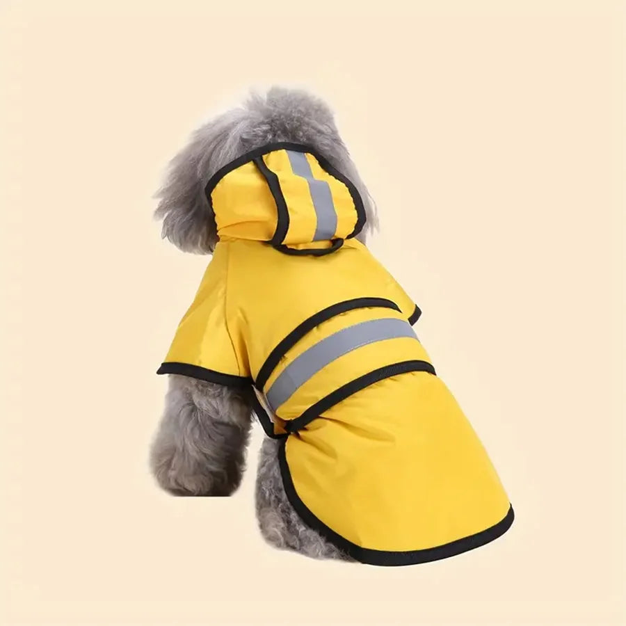 StormPaws™ Waterproof Dog Raincoat – Reflective Hooded Rain Jacket for Small, Medium & Large Dogs