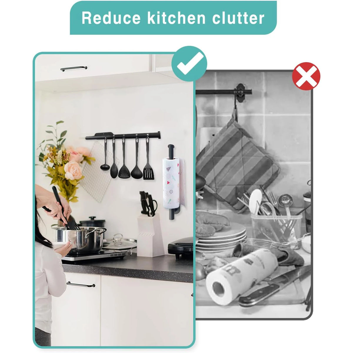 Self-Adhesive Paper Towel Holder