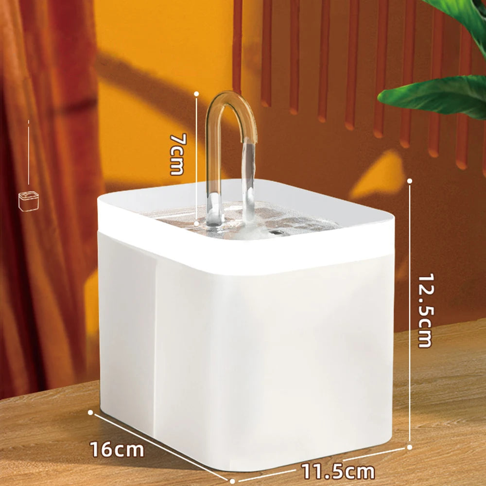 PureFlow™ Ultra-Quiet Pet Water Fountain - 1.5L Automatic Water Dispenser