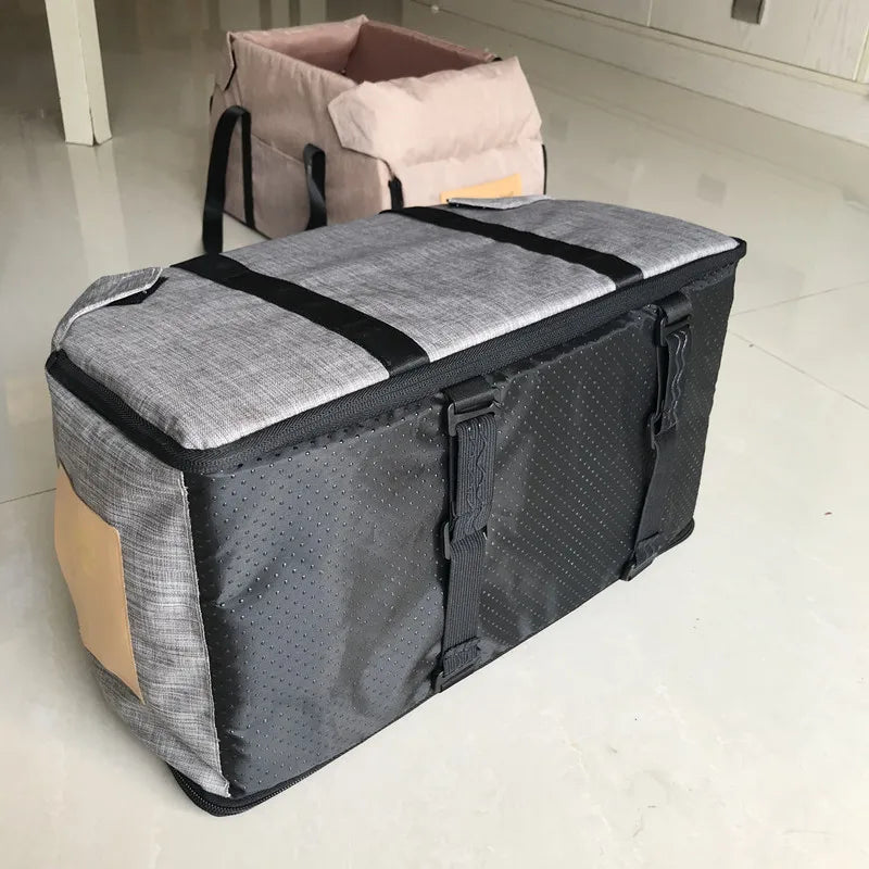 Luxury 2-in-1 Pet Car Seat & Travel Carrier – Portable Booster Seat for Small Dogs & Cats