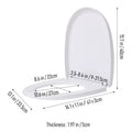Luxury Soft-Close Quick Release Toilet Seat – Easy Install White Bathroom Seat