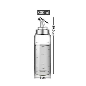 Glass Oil & Vinegar Dispenser Bottles – Leak-Proof Pourers for Cooking Oil, Sauce & Seasoning (Multiple Sizes)