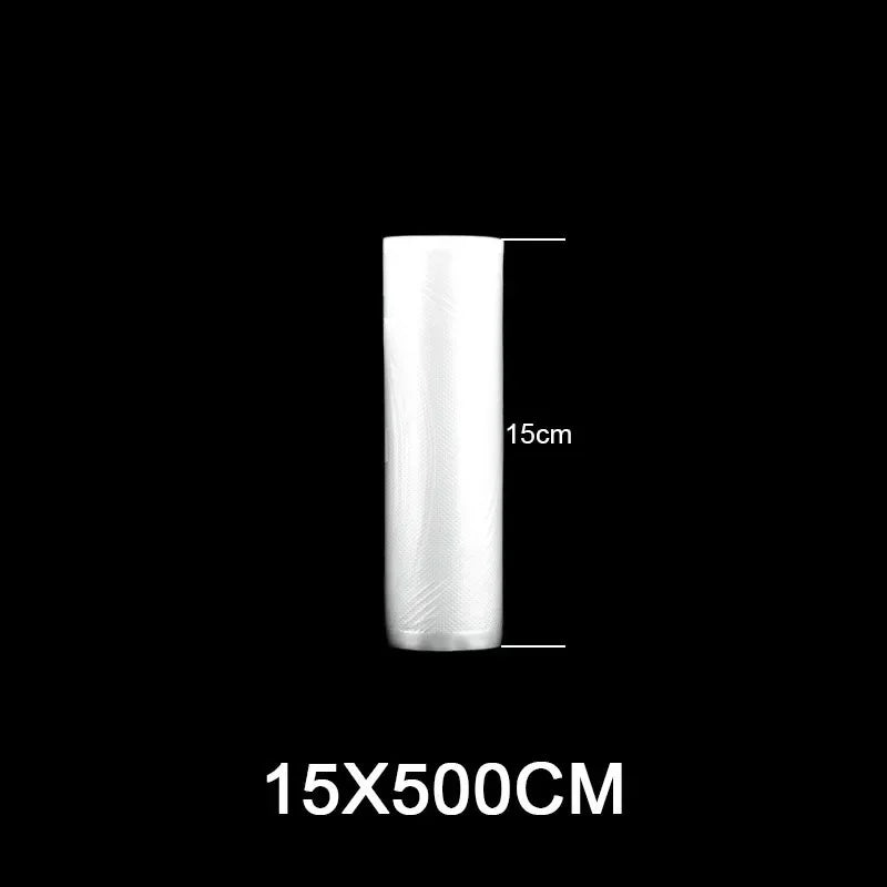 Vacuum Sealer Bags Rolls - Food Storage Packaging Bags for Sous Vide Meat Fruit Vegetable (12/15/20/25/28cm x 500cm)