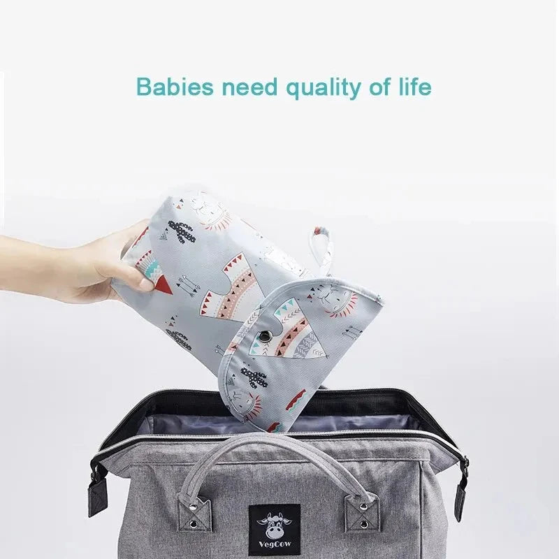 Waterproof Baby Diaper Wet & Dry Bag – Portable Travel Organizer