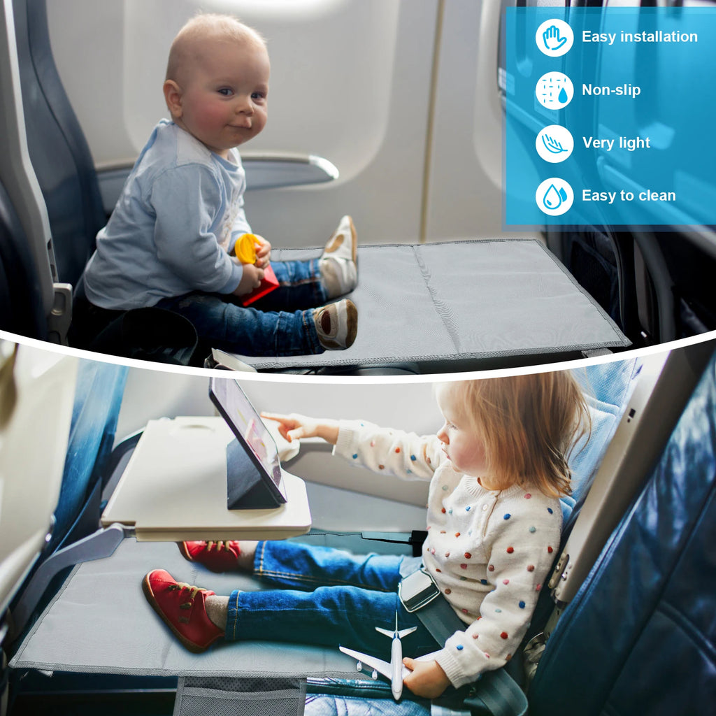 Kids Travel Airplane Bed Portable Children Pedals Beds Foot Leg Rest Hammock Baby Footrest Bed Toddler Airplane Seat Extender