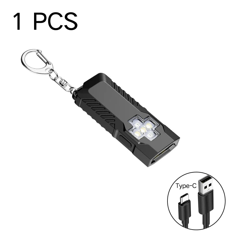 Multi-Functional EDC Flashlight – Magnetic Portable Work Light with Warning Flasher, Strong Beam & Clip for Outdoor, Emergency & Maintenance