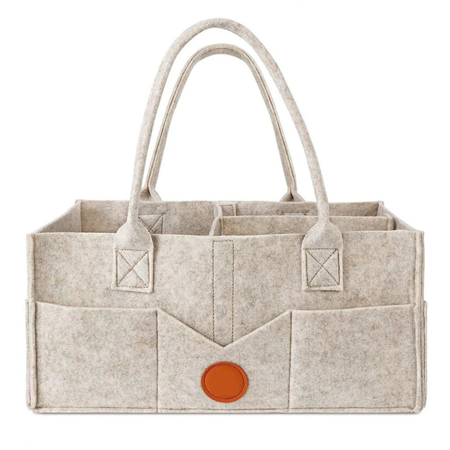 Felt Diaper Caddy Organizer – Large Capacity