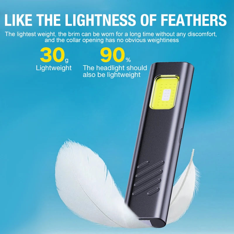 Multi-Functional EDC Flashlight – Magnetic Portable Work Light with Warning Flasher, Strong Beam & Clip for Outdoor, Emergency & Maintenance