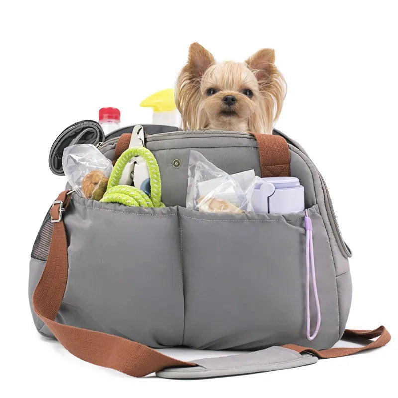 Portable 3-in-1 Pet Travel Carrier & Car Seat – Soft-Sided Portable Dog & Cat Travel Bag