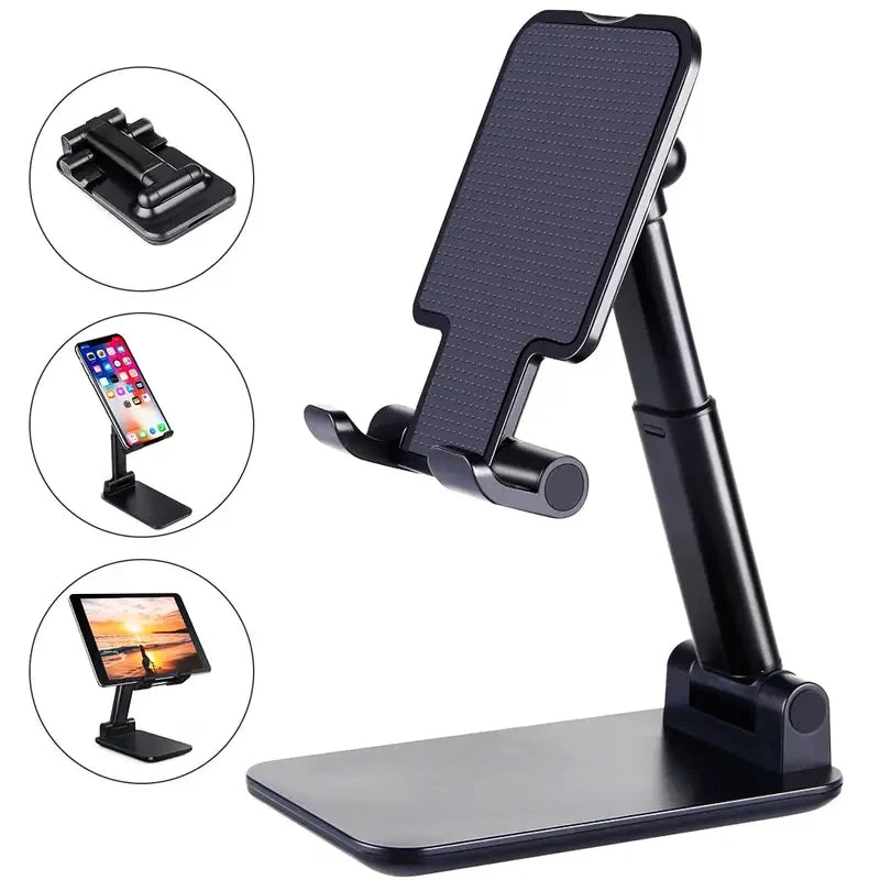 Adjustable Foldable Phone & Tablet Stand – Universal Desktop Holder for iPhone, Android & iPad