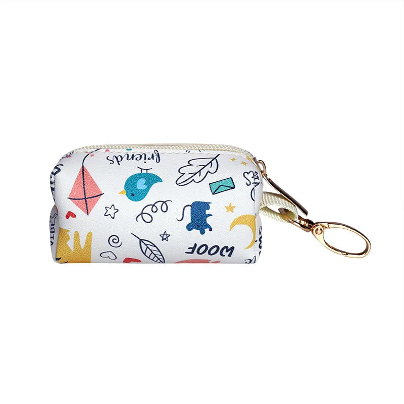 Premium Dog Poop Bag Holder with Leash Attachment