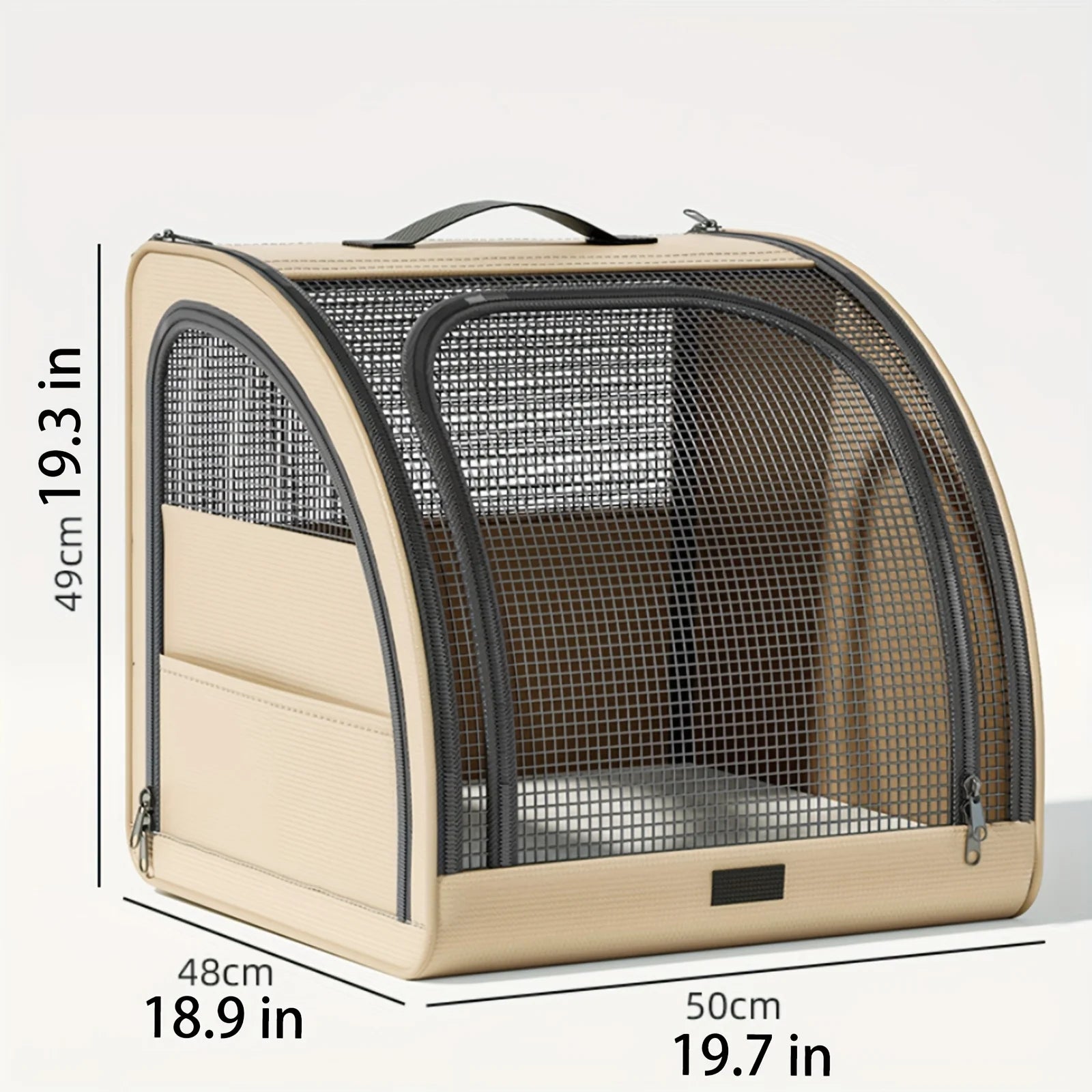 Premium Portable Pet Car Seat & Travel Bed – Foldable Safety Carrier for Dogs & Cats