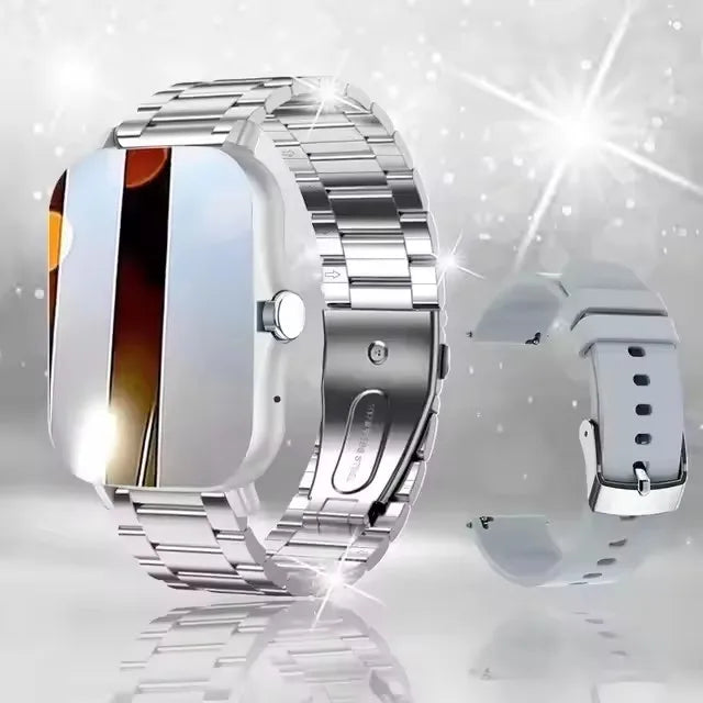 1.83" Waterproof Smart Watch for Men & Women – Bluetooth Call, Message Reply, Heart Rate & Sleep Monitor, Fitness Tracker with Pedometer for iPhone & Android