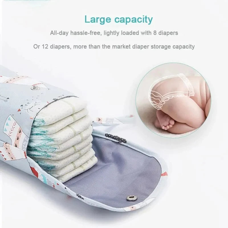 Waterproof Baby Diaper Wet & Dry Bag – Portable Travel Organizer