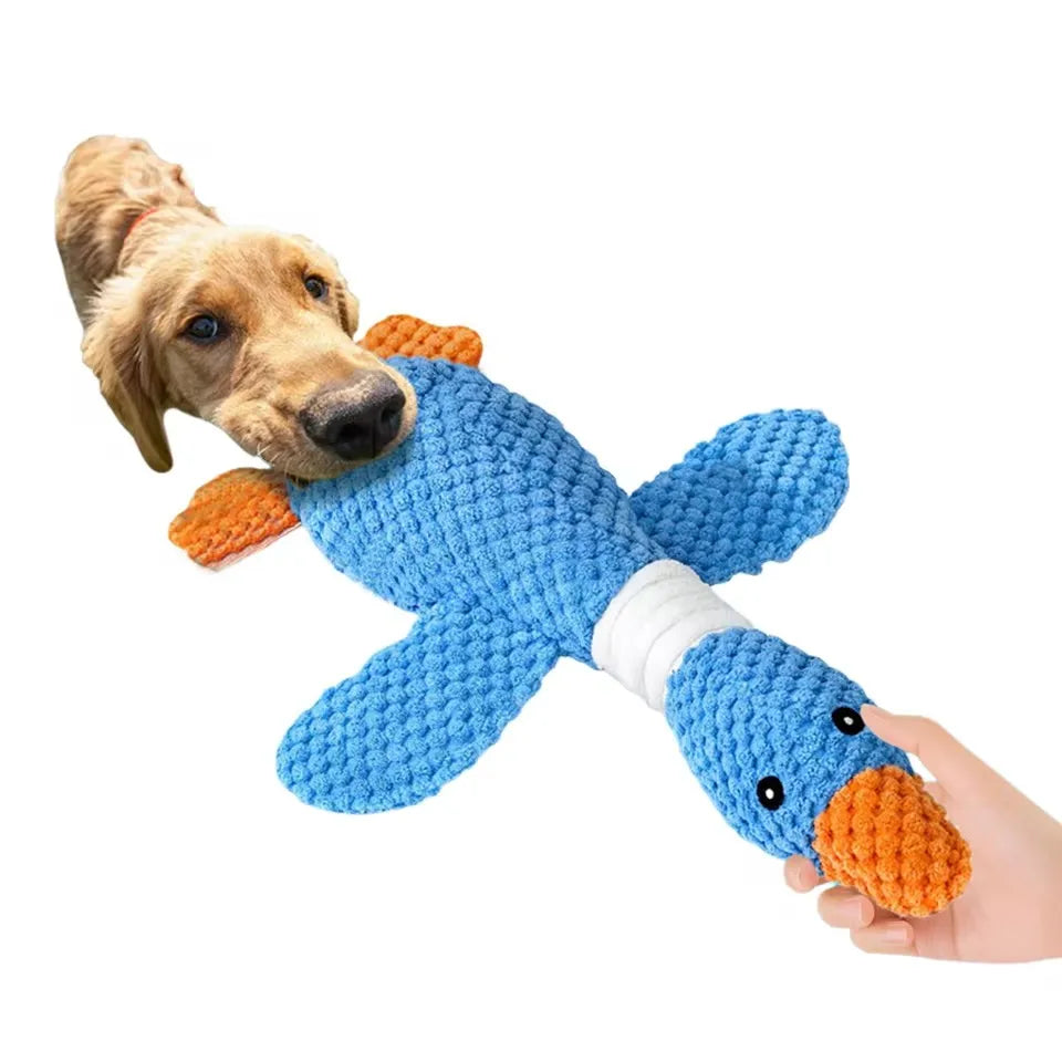 CloudRest™ Durable Squeaky Plush Duck Dog Toy