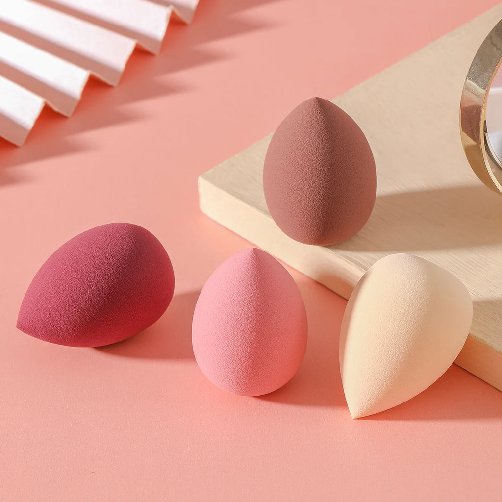 4 Pcs Beauty Egg Makeup Sponge Blenders Set – Soft Foundation Applicator, Beauty Sponges for Flawless Makeup