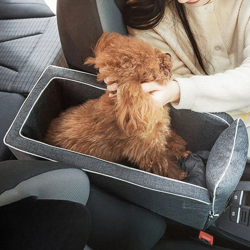 Premium Pet Car Booster Seat – Portable Travel Bed & Safety Carrier for Small Dogs & Cats
